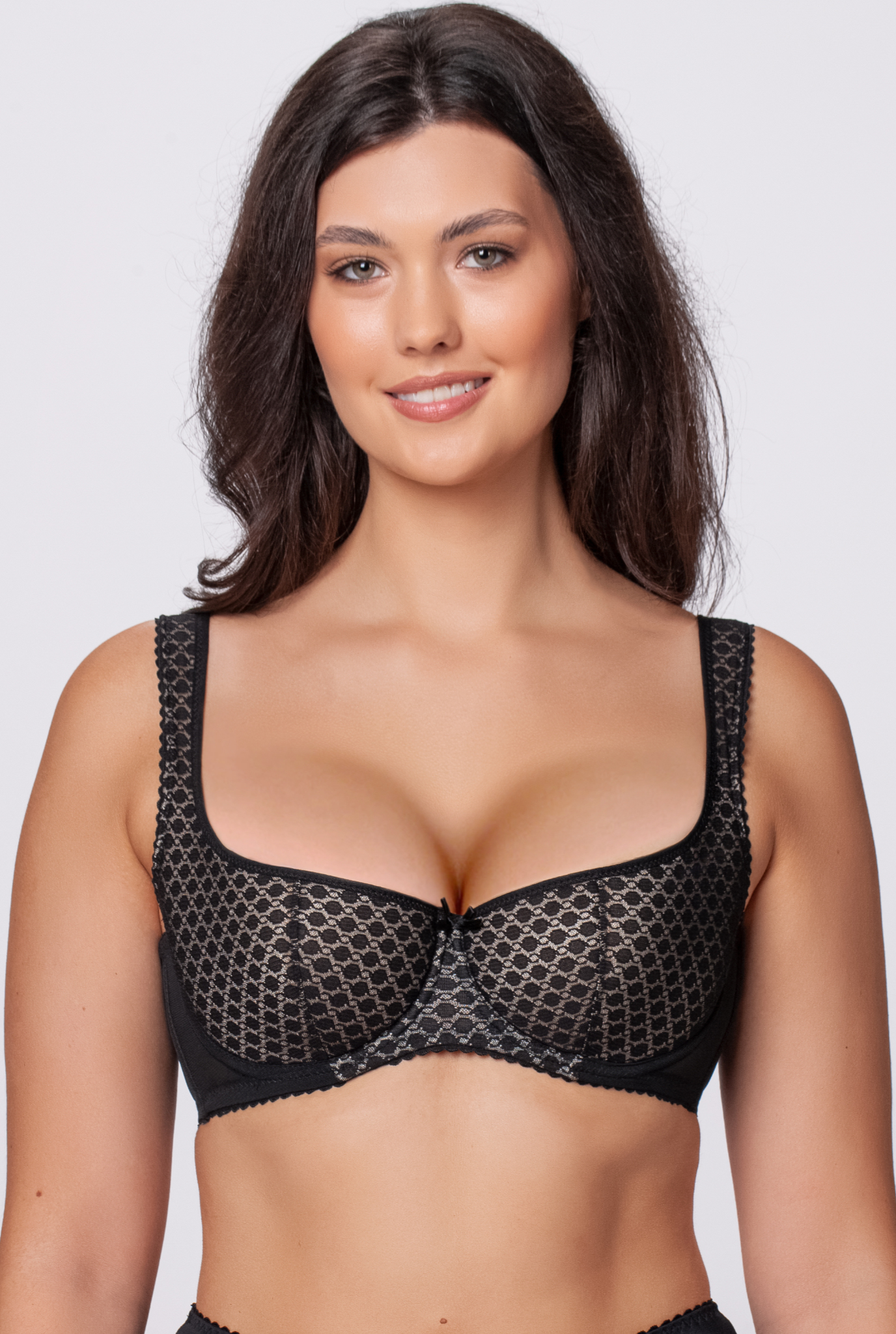 Ariana balconette bra in black