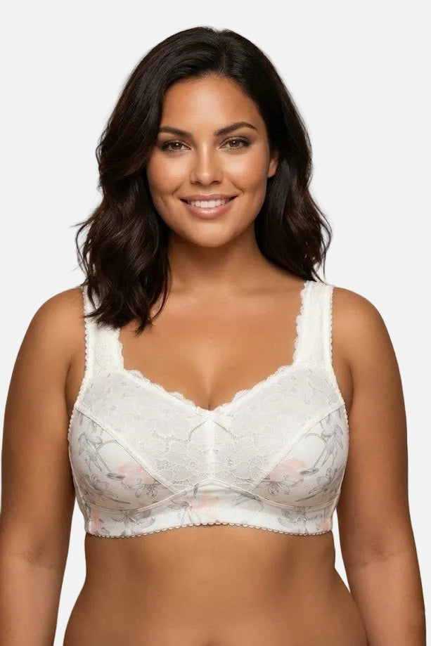 Biustonosz wyszczuplający na fiszbinach Amelia w kolorze pomarańczowym