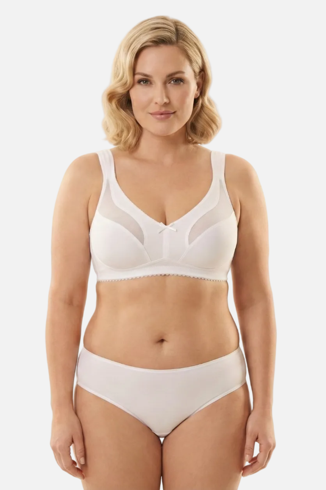 Ana biustonosz minimizer bez fiszbin w kolorze białym